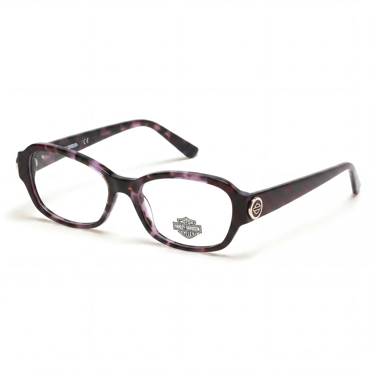 Harley-Davidson Hd0567 Violet Rectangle Eyeglasses for Men, 51mm, Photo 1