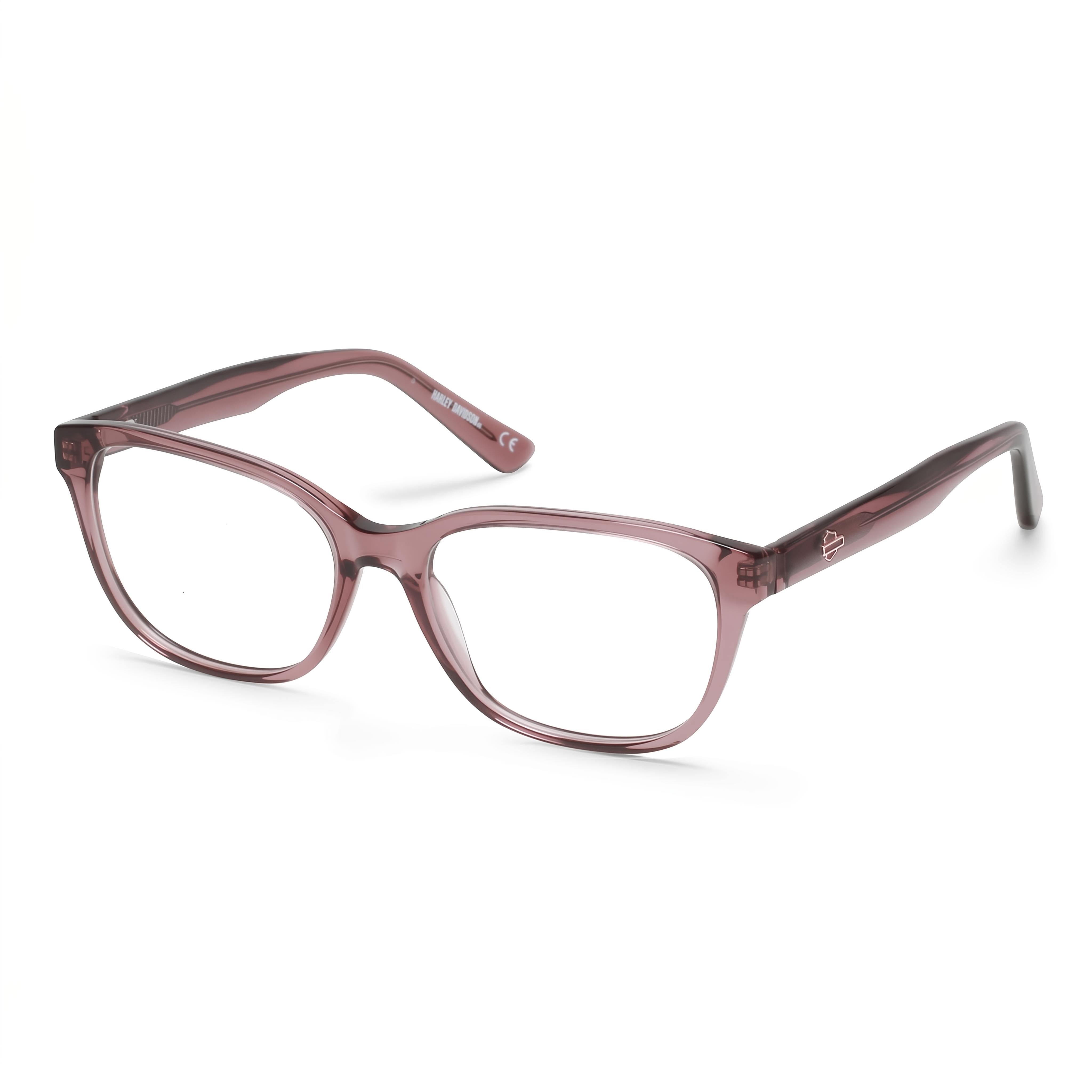Harley-Davidson Hd0568 Pink Rectangle Eyeglasses Unisex, Plastic 56mm, Photo 1