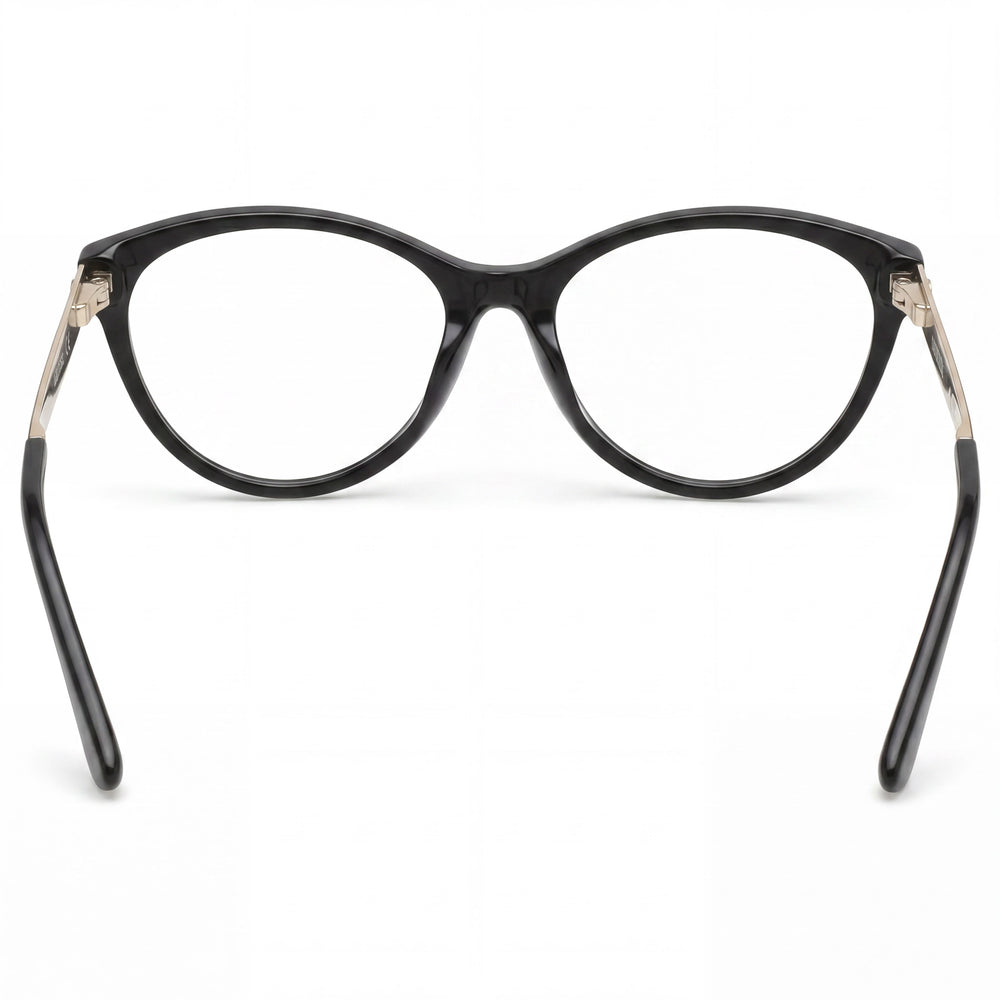 Harley-Davidson Hd0570 Oval Eyeglasses Unisex — side view, Black Plastic temples