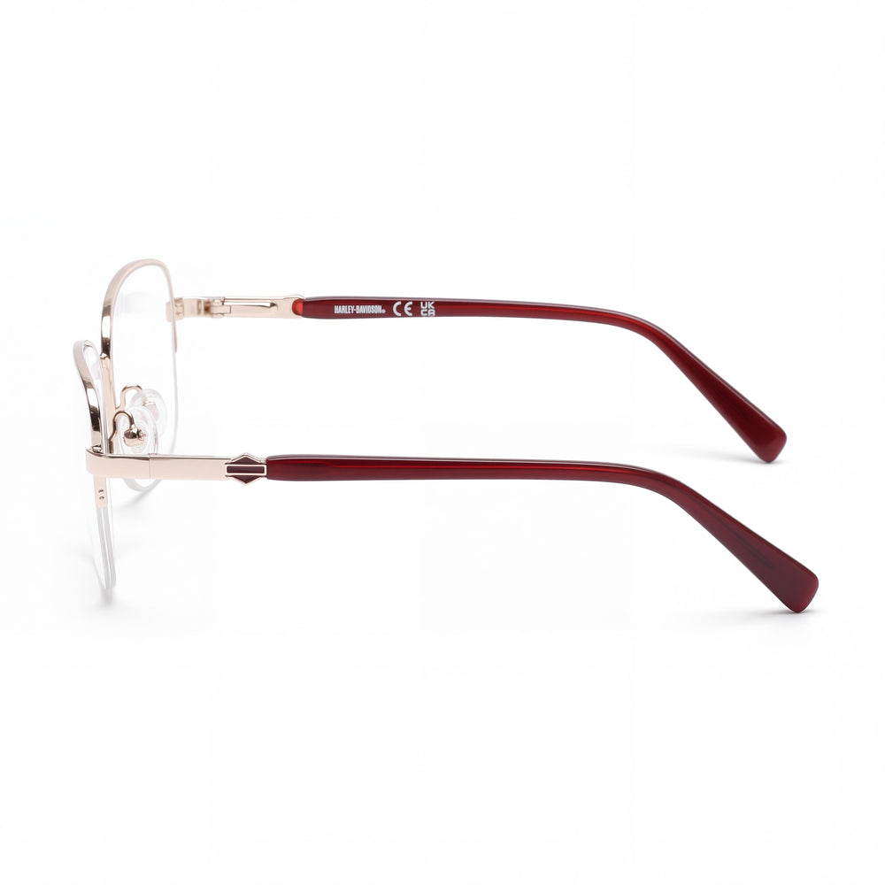 Harley-Davidson Hd0576 Rectangle Eyeglasses for Unisex — front view, Metal