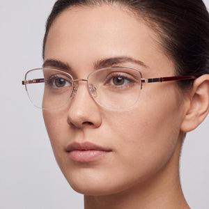 Harley-Davidson Hd0576 Rectangle Eyeglasses for Unisex — interior view, Polycarbonate demo lenses