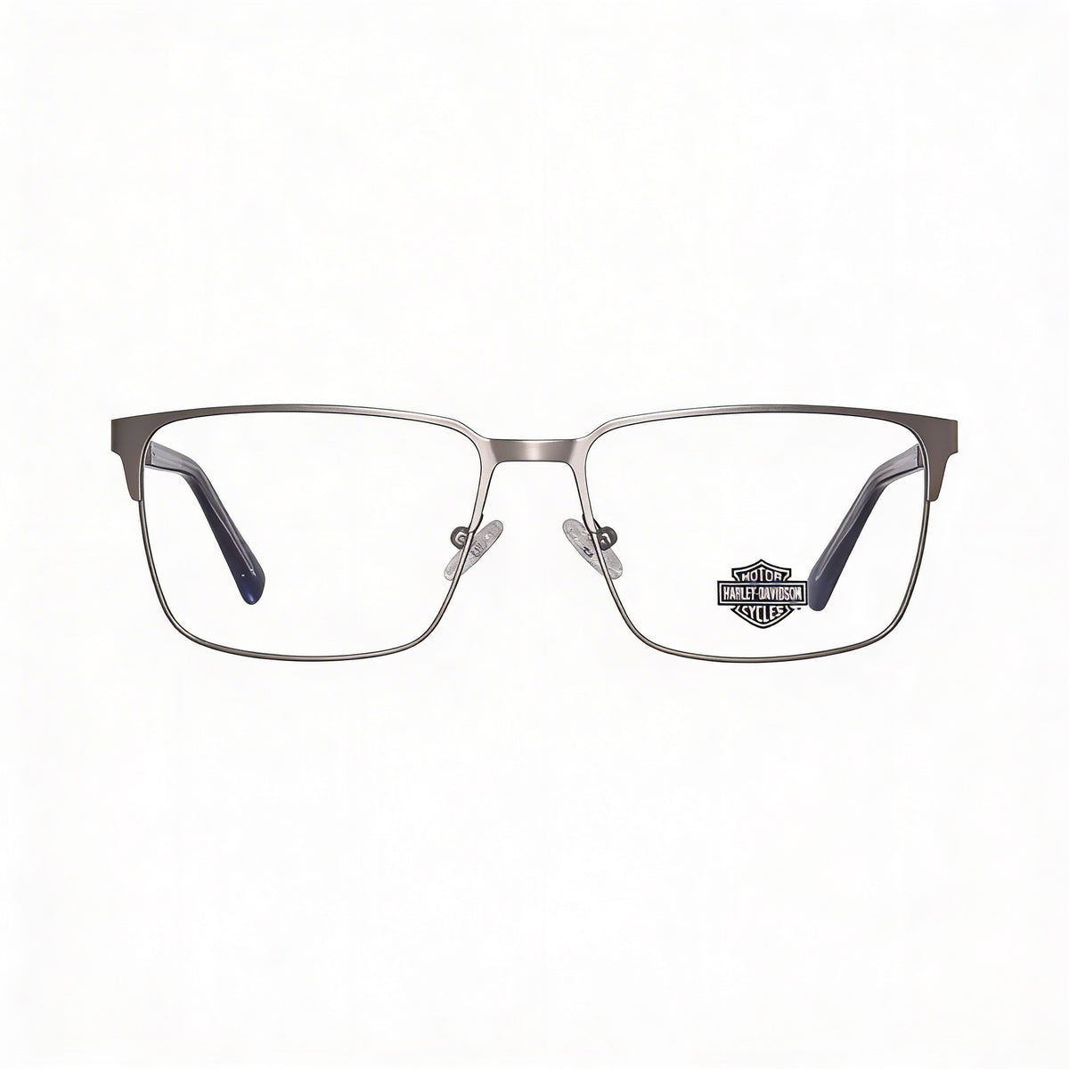 Harley-Davidson Hd0976 Silver Rectangle Eyeglasses for Men, Photo 2