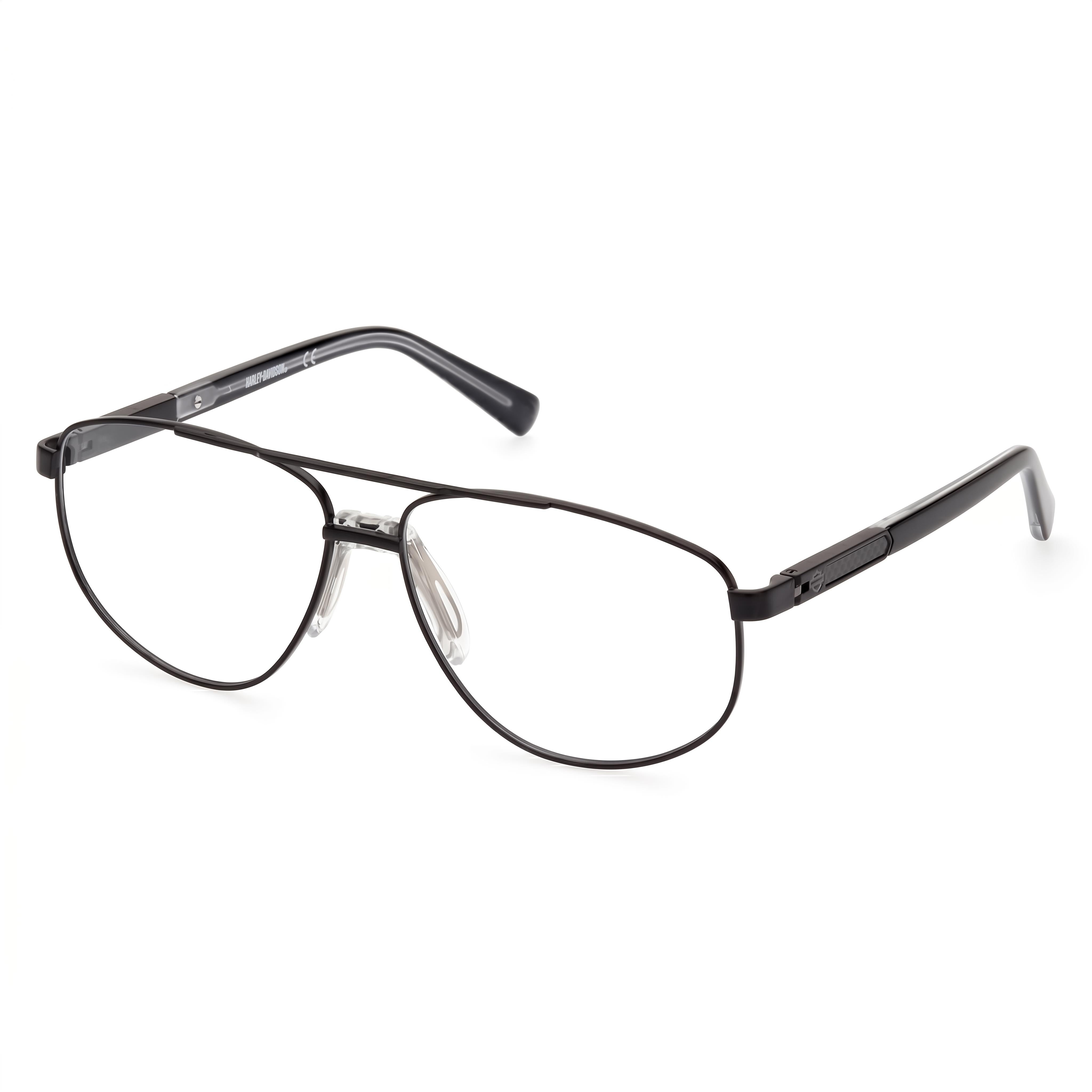 Harley-Davidson HD0977X Black Black Aviator Unisex Eyeglasses, 59mm, Photo 1