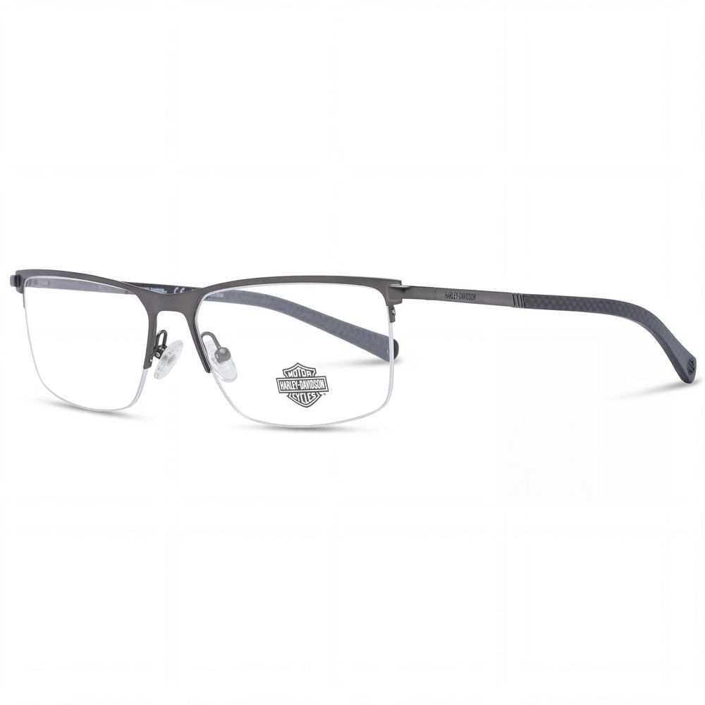 Harley-Davidson HD0979X Silver Rectangle Eyeglasses Unisex, Metal frame