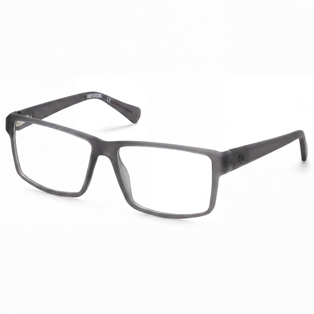 Harley-Davidson Hd0982 Gray Rectangle Eyeglasses Unisex, Injected Ophtalmic frame