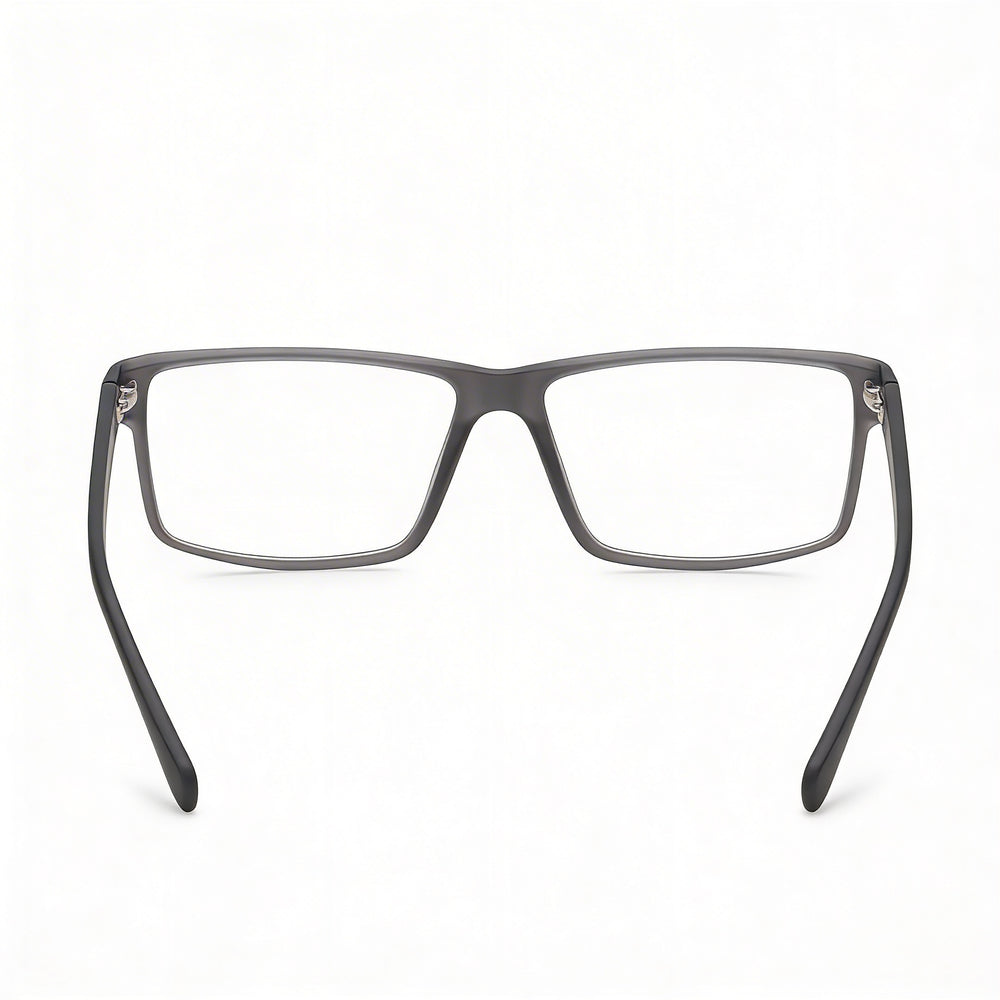 Harley-Davidson Hd0982 Rectangle Eyeglasses Unisex — side view, Gray Injected Ophtalmic temples