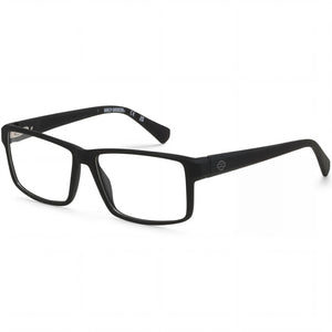Harley-Davidson Hd0982x Matte Black Rectangle Eyeglasses for Men, Acetate frame