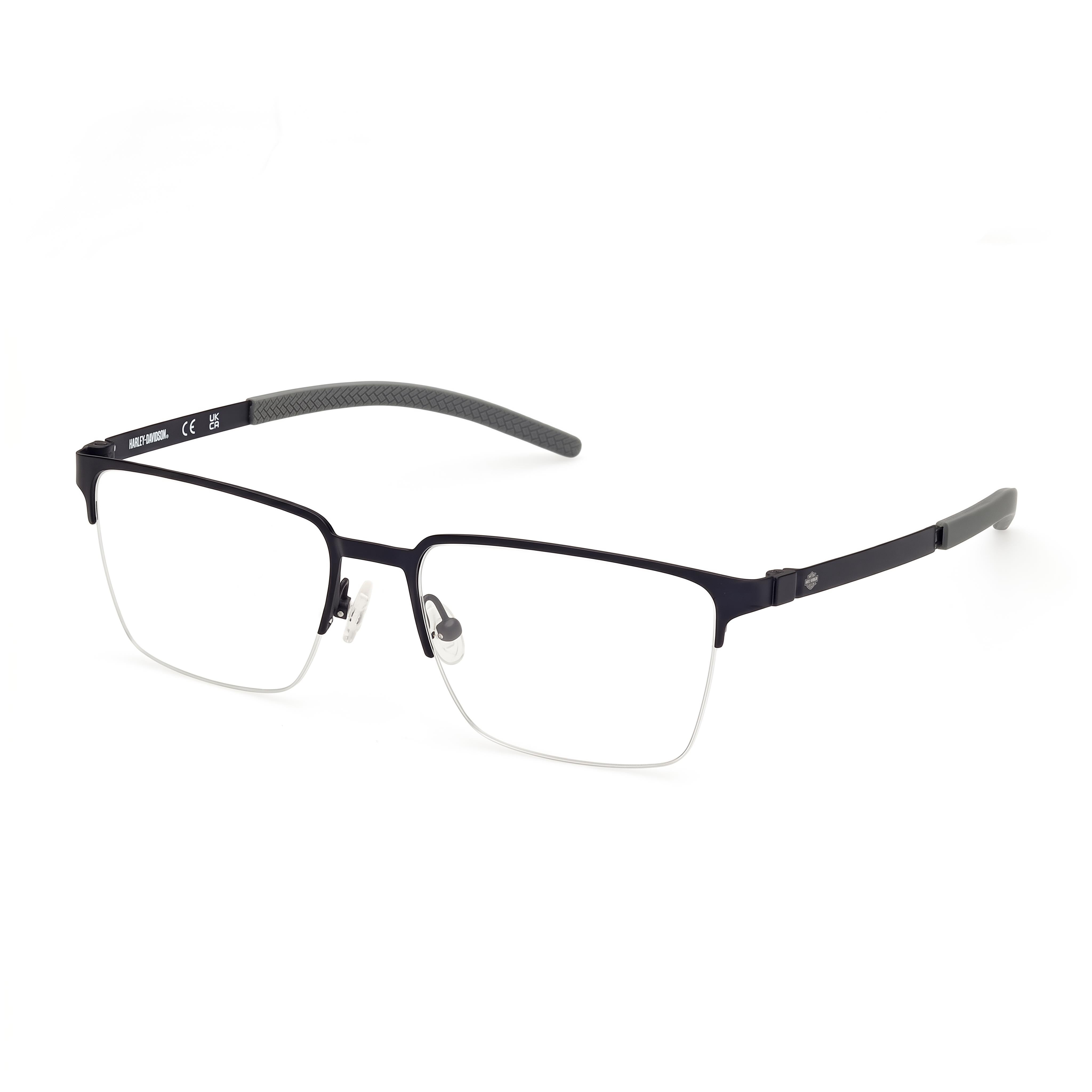 Harley-Davidson HD50019 Blue Rectangle Eyeglasses for Men, Photo 1