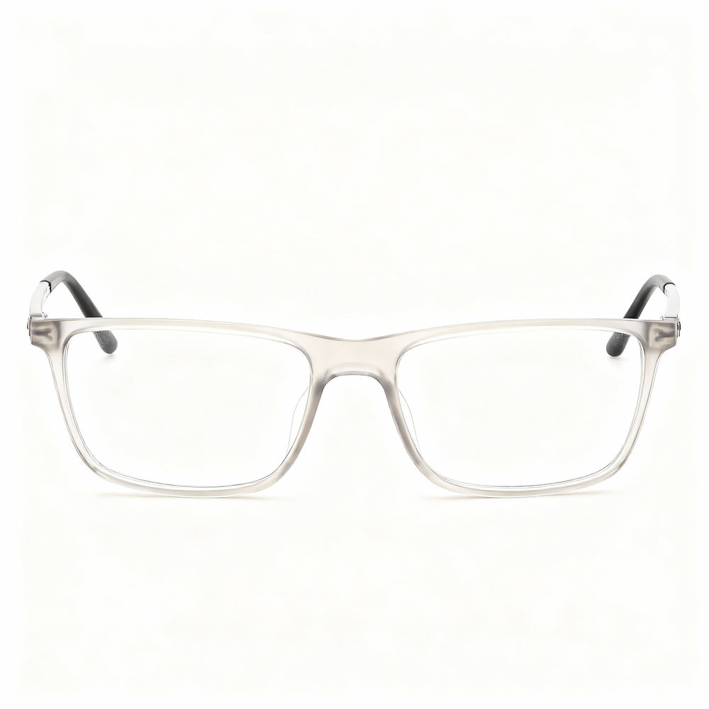 Harley-Davidson HD50020 Rectangle Eyeglasses Men — side view, Gray, Plastic temples