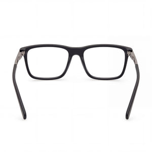 Harley-Davidson HD50025 Rectangle Eyeglasses Men — side view, Matte Black Plastic temples