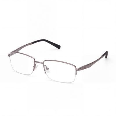 Harley-Davidson HD50063 Silver Rectangle Eyeglasses Unisex