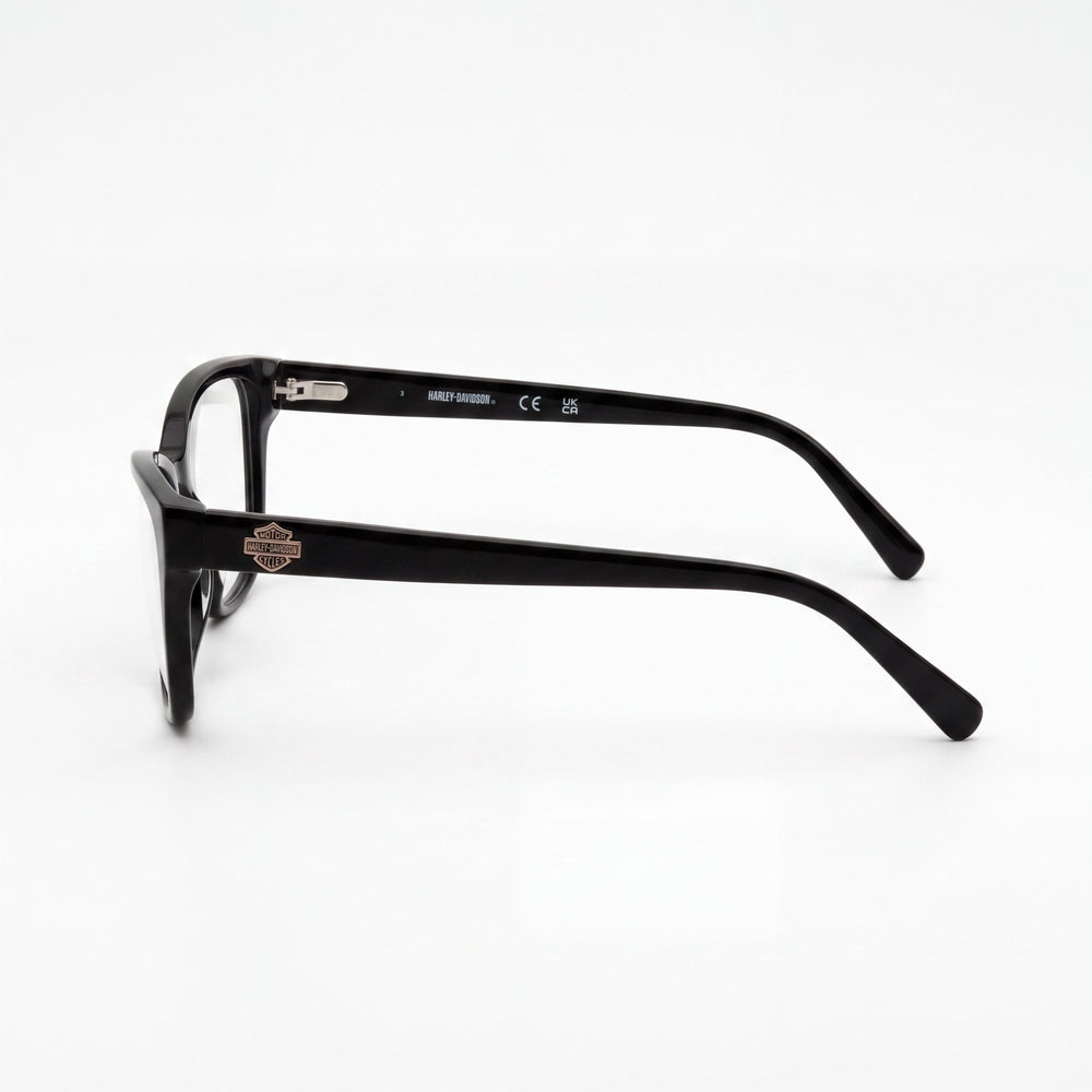 Harley-Davidson Hd50108 Rectangle Eyeglasses for Women — front view, Plastic