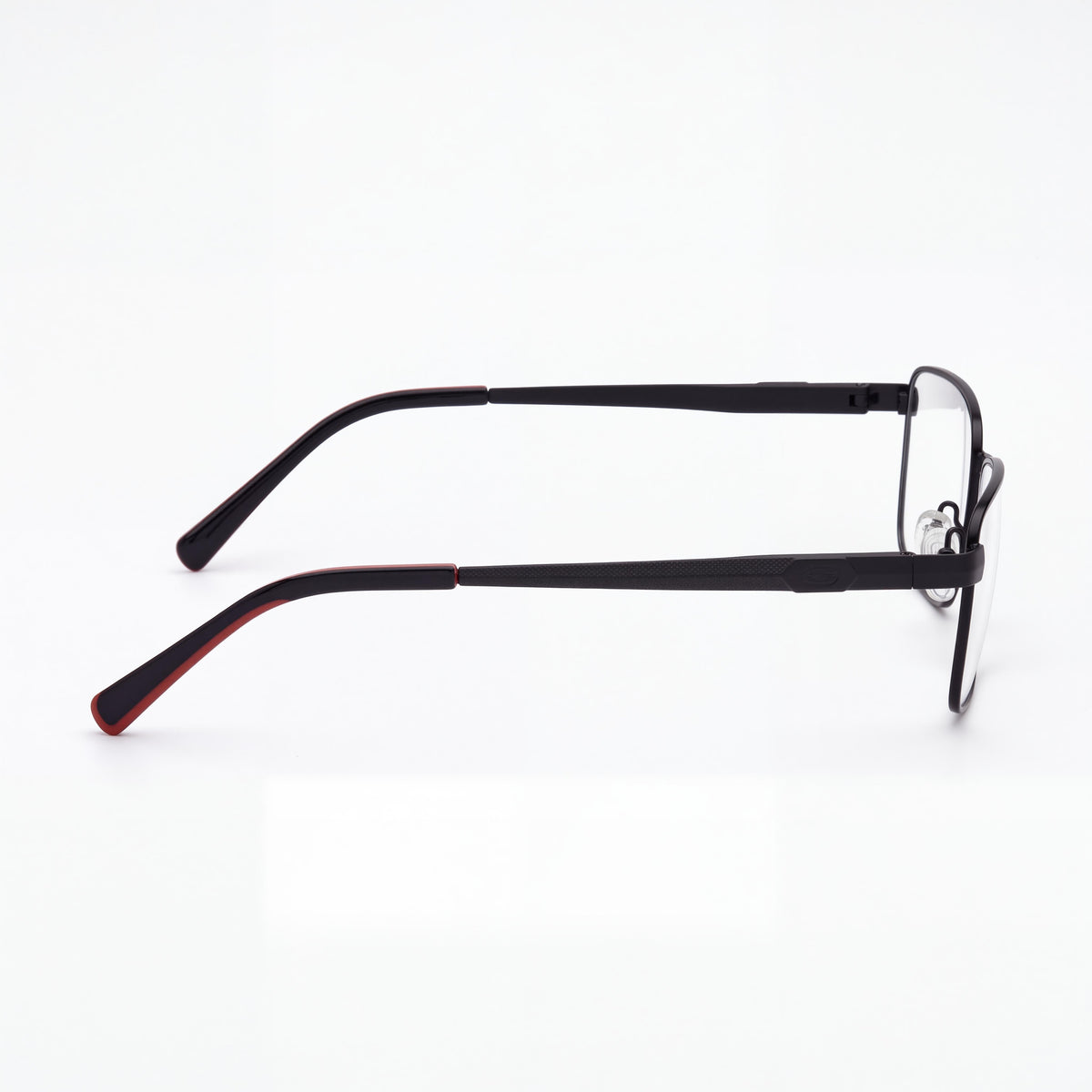 Gafas graduadas rectangulares para hombre Harley-Davidson HD50112 en negro brillante, 53 mm, Photo 2