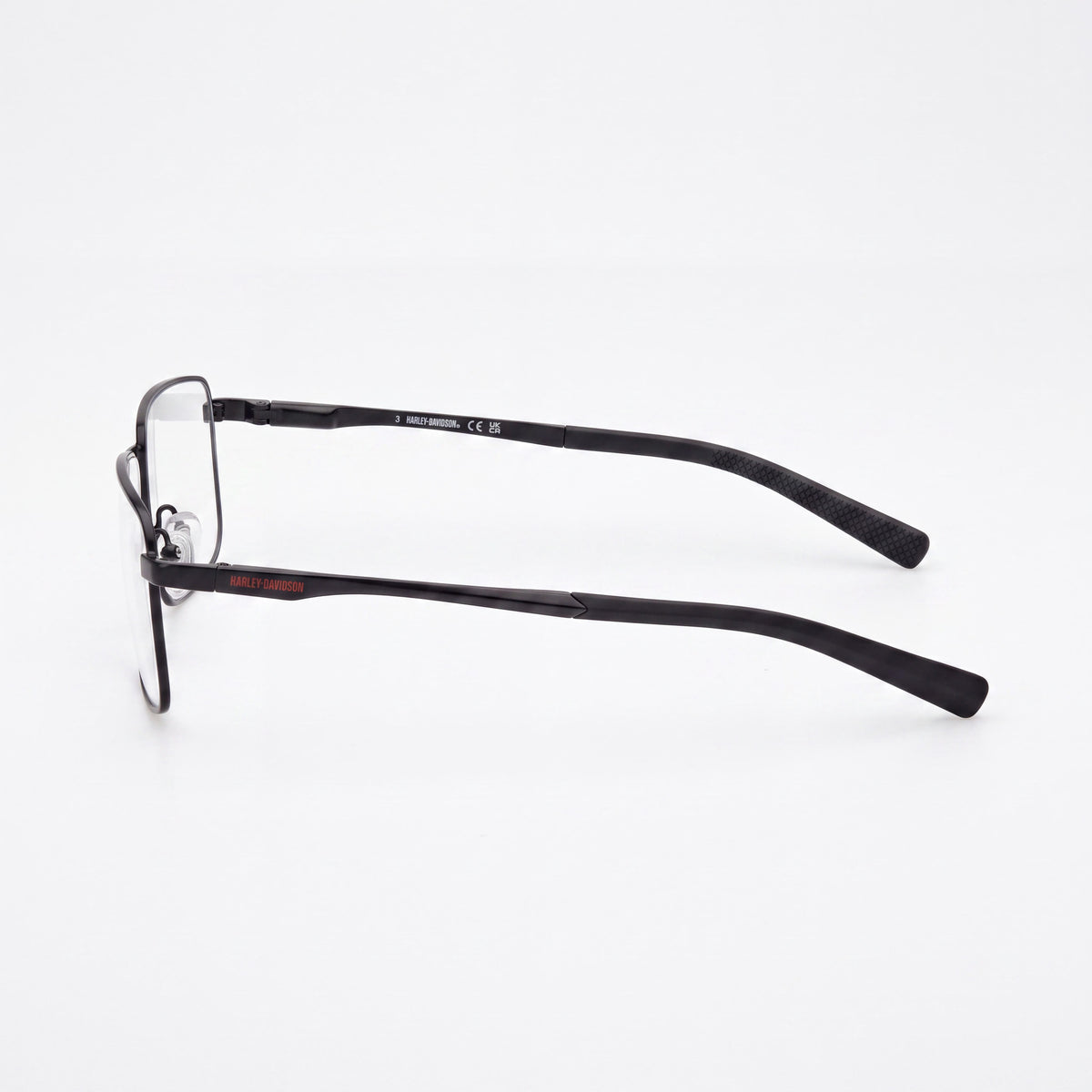 Harley-Davidson HD50114 Gafas Clásicas Unisex de Metal Negro Mate con Lentes Multicolores 62-15-150, Photo 2