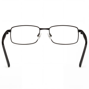 Harley-Davidson Hd9027 Rectangle Eyeglasses Men — side view, Black Titanium temples