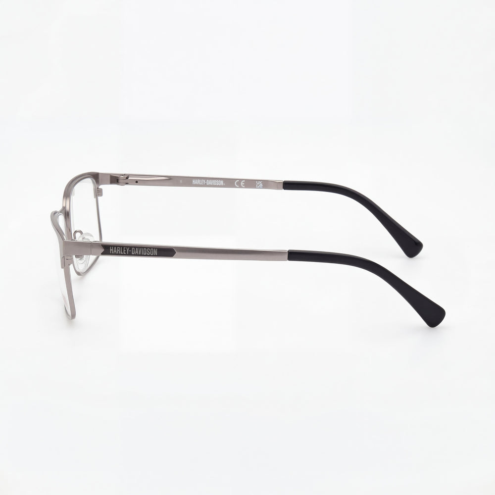 Harley-Davidson Minimalist Rectangle Eyeglasses Unisex — front view, frame