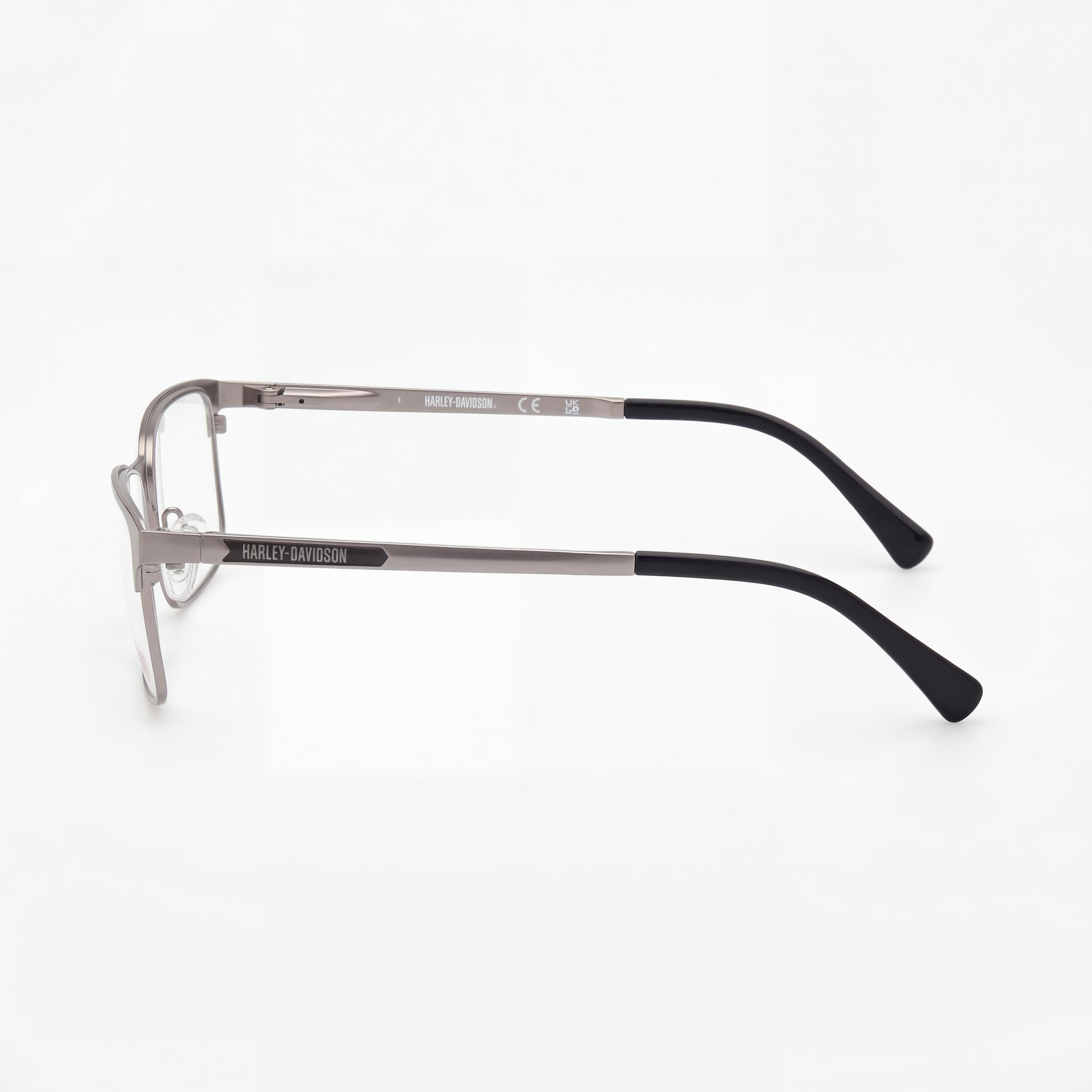 Harley-Davidson Minimalist Matte Light Ruthenium Eyeglasses Unisex, Photo 2