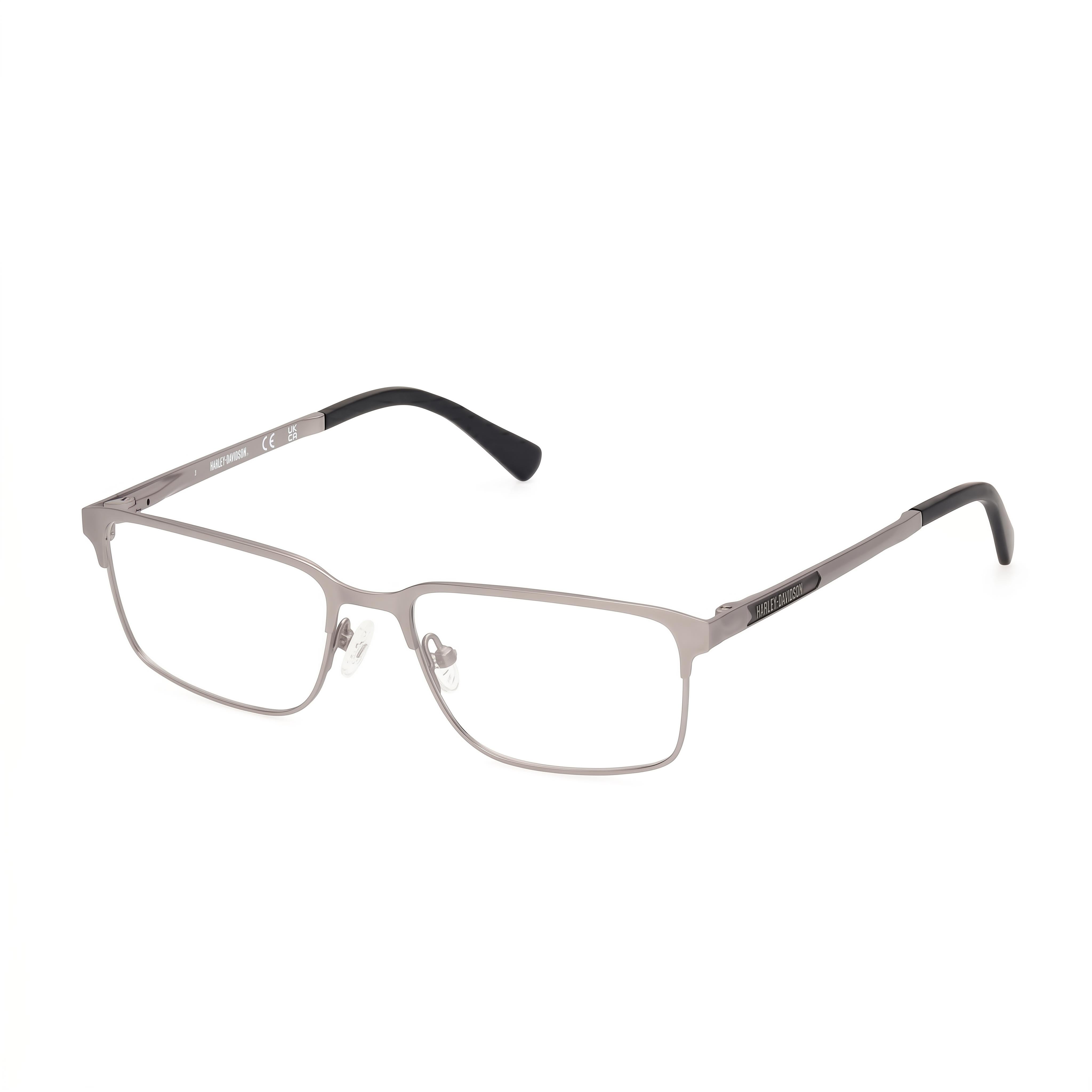Harley-Davidson Minimalist Matte Light Ruthenium Eyeglasses Unisex, Photo 1