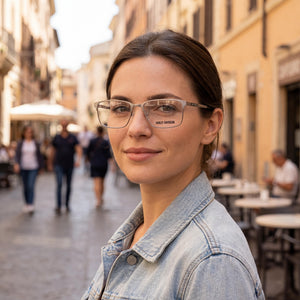 Harley-Davidson Minimalist Silver Eyeglasses Unisex — lifestyle wear, office and daily use