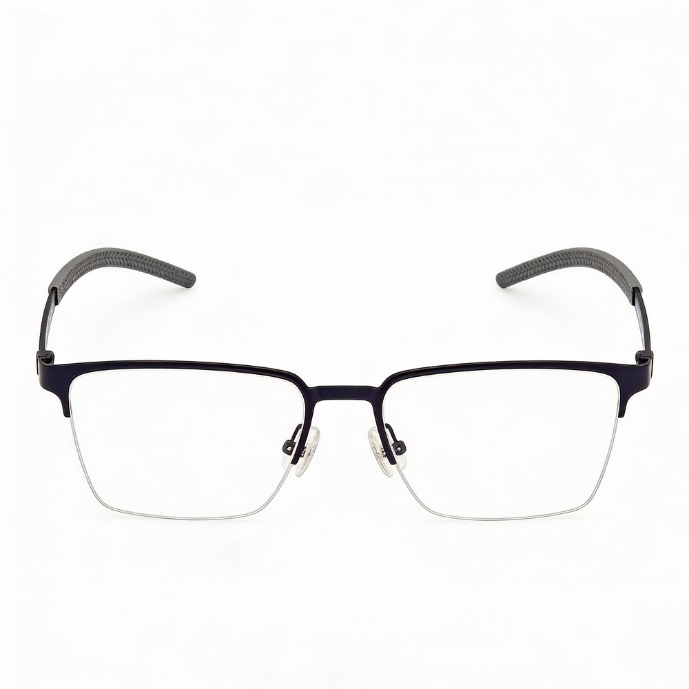 Harley-Davidson Rectangular Rectangle Eyeglasses for Men — front view, Metal