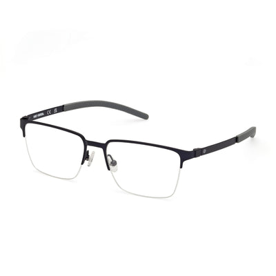 Harley-Davidson Rectangular Blue Rectangle Eyeglasses for Men, Metal frame