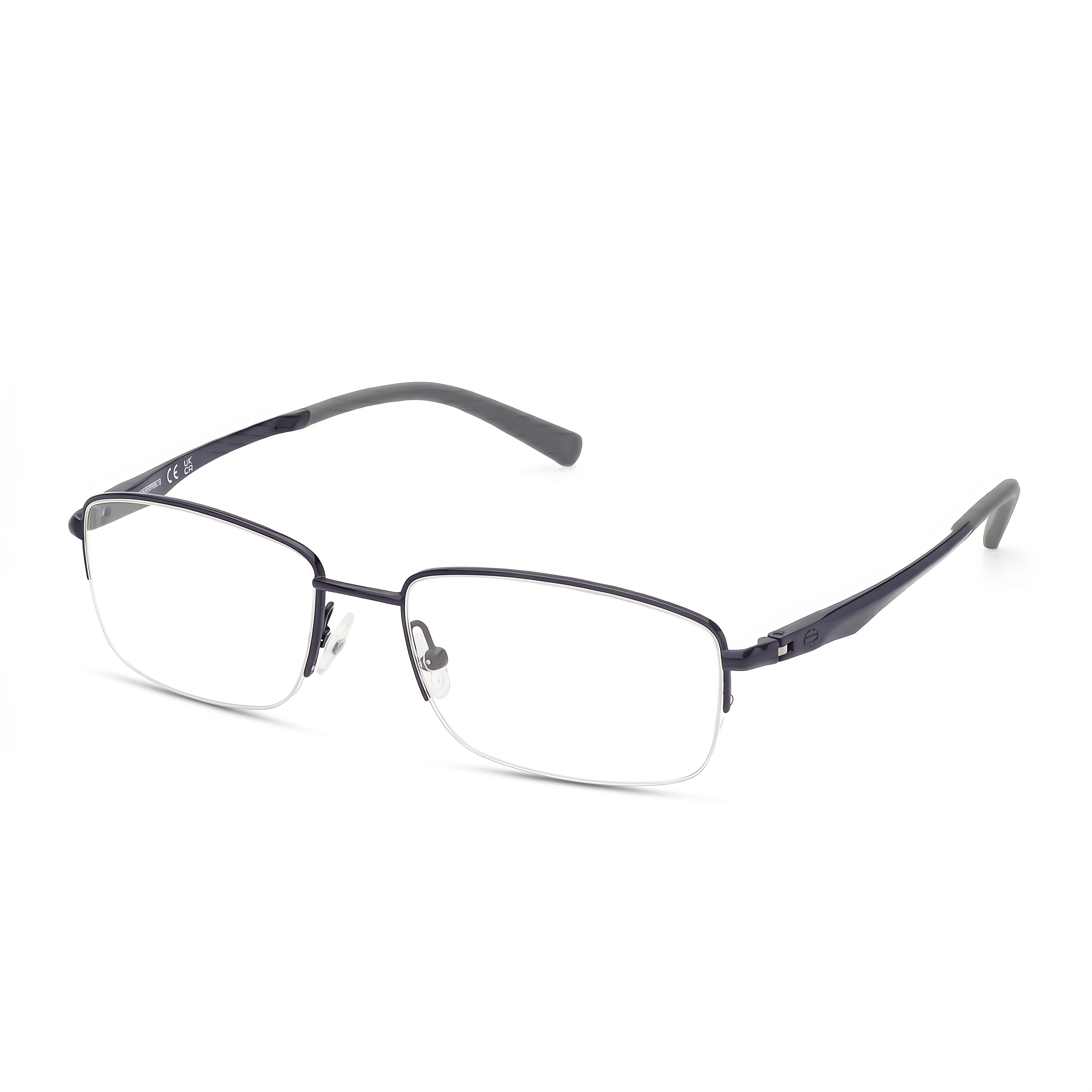 Harley-Davidson Rugged Modern Matte Blue Rectangle Eyeglasses for Men, Photo 1