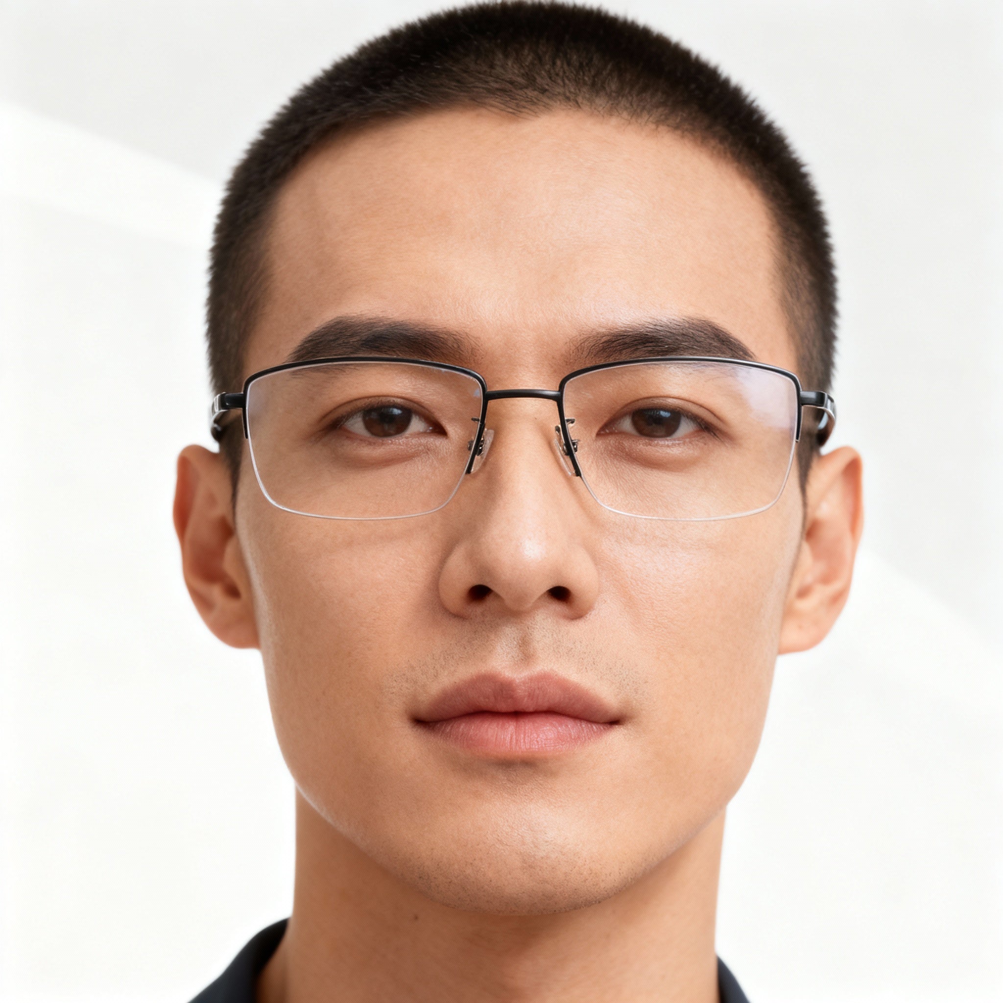 Harley-Davidson Rugged Modern Matte Blue Rectangle Eyeglasses for Men, Photo 4