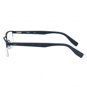 Hugo Boss 0324 Rectangle Eyeglasses Unisex — front view, Stainless Steel