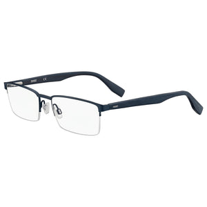 Hugo Boss 0324 Black Rectangle Eyeglasses Unisex, Stainless Steel frame