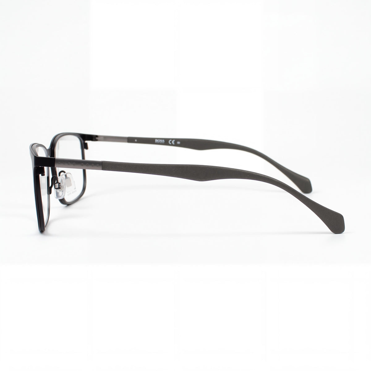 Gafas graduadas rectangulares para hombre Hugo Boss 0828, negro mate, 56 mm, Photo 2