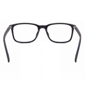 Hugo Boss 0962/It Rectangle Eyeglasses Unisex — side view, Black Plastic temples