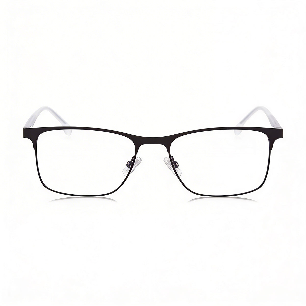 Hugo Boss 0967/It Matt Black Rectangle Eyeglasses for Men, Metal 54mm, Photo 2