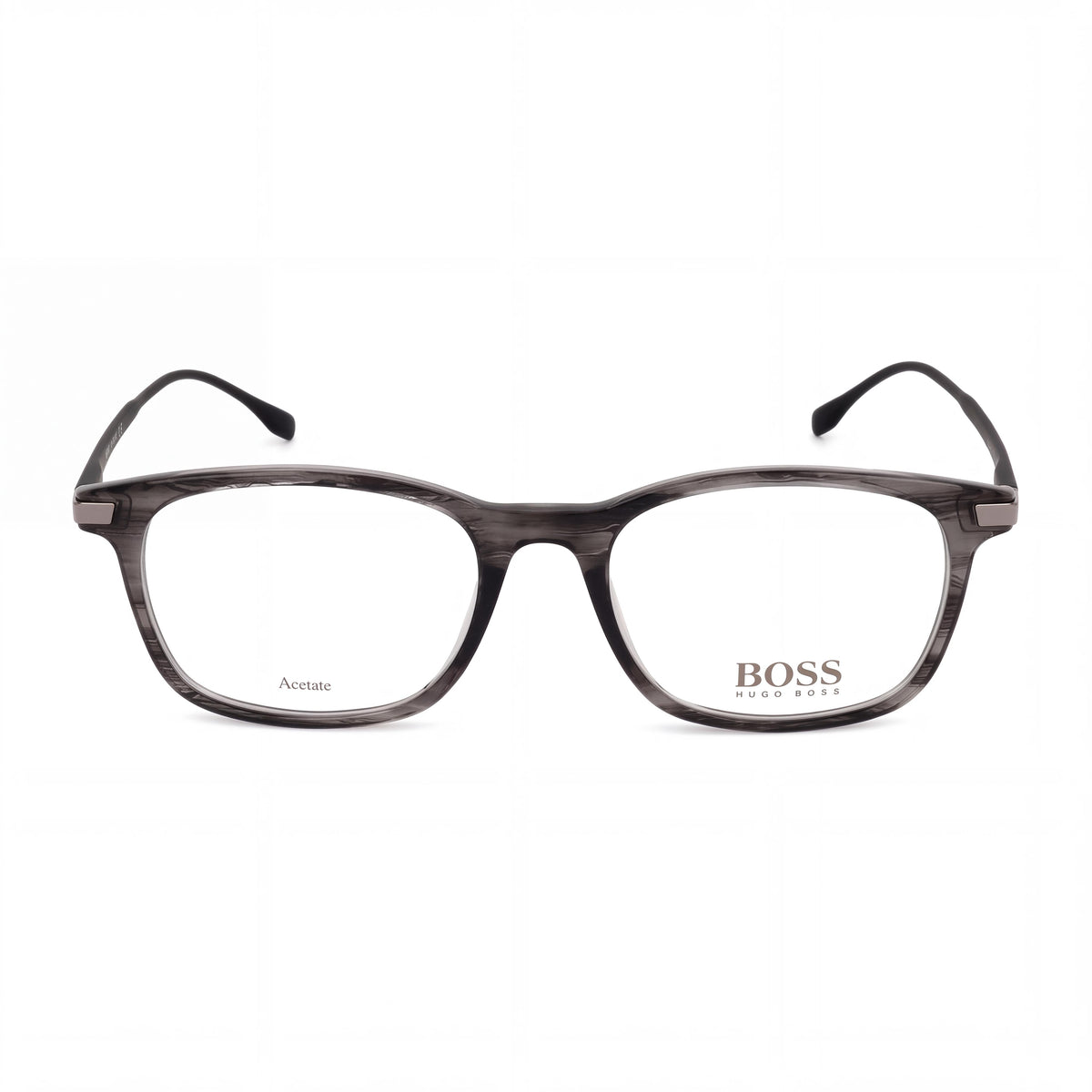 Hugo Boss 0989 Striped Grey Square Eyeglasses Unisex, 51mm, Photo 2