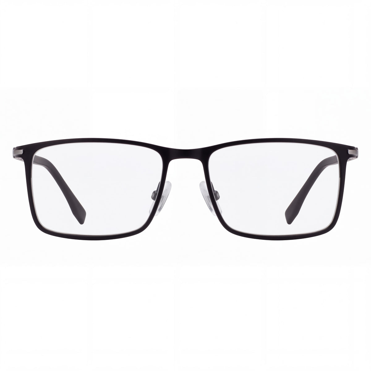 Hugo Boss 1006/It Unisex Clásicas de acero inoxidable y policarbonato negro mate, no graduadas, 55 mm, Photo 2