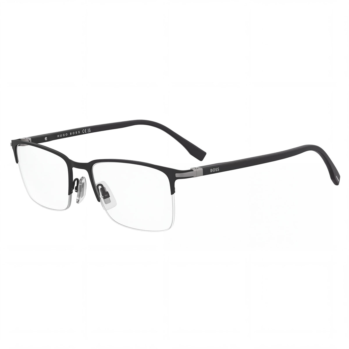 Hugo Boss 1007/It Matte Black Square Eyeglasses for Men, 52mm, Photo 1