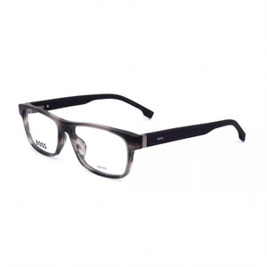 Hugo Boss 102053 Gray Rectangle Eyeglasses for Men, Acetate frame