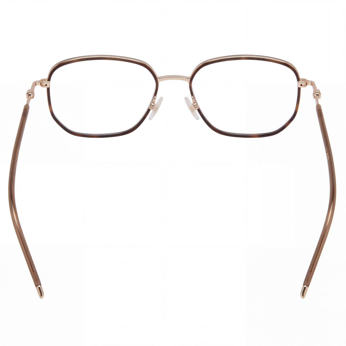 Hugo Boss 106495 Gold Havana Rectangle Eyeglasses for Men, 53mm, Photo 3