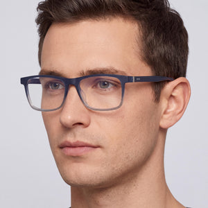Hugo Boss 1084/It Rectangle Eyeglasses for Men — interior view, Polycarbonate demo lenses