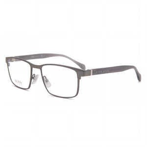 Hugo Boss 1119/It Matte Dark Ruthenium Rectangle Eyeglasses for Unisex, Metal frame