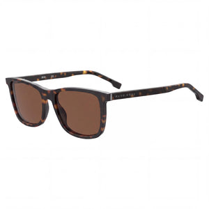 Hugo Boss 1299/U/S Havana Square Sunglasses for Men, Bronze lens