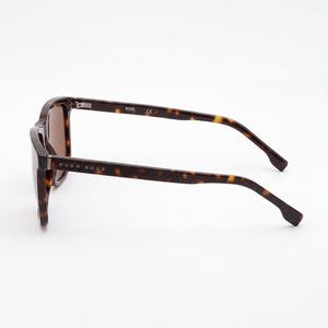 Hugo Boss 1299/U/S Square Sunglasses Men — side view, Polarized Bronze lens