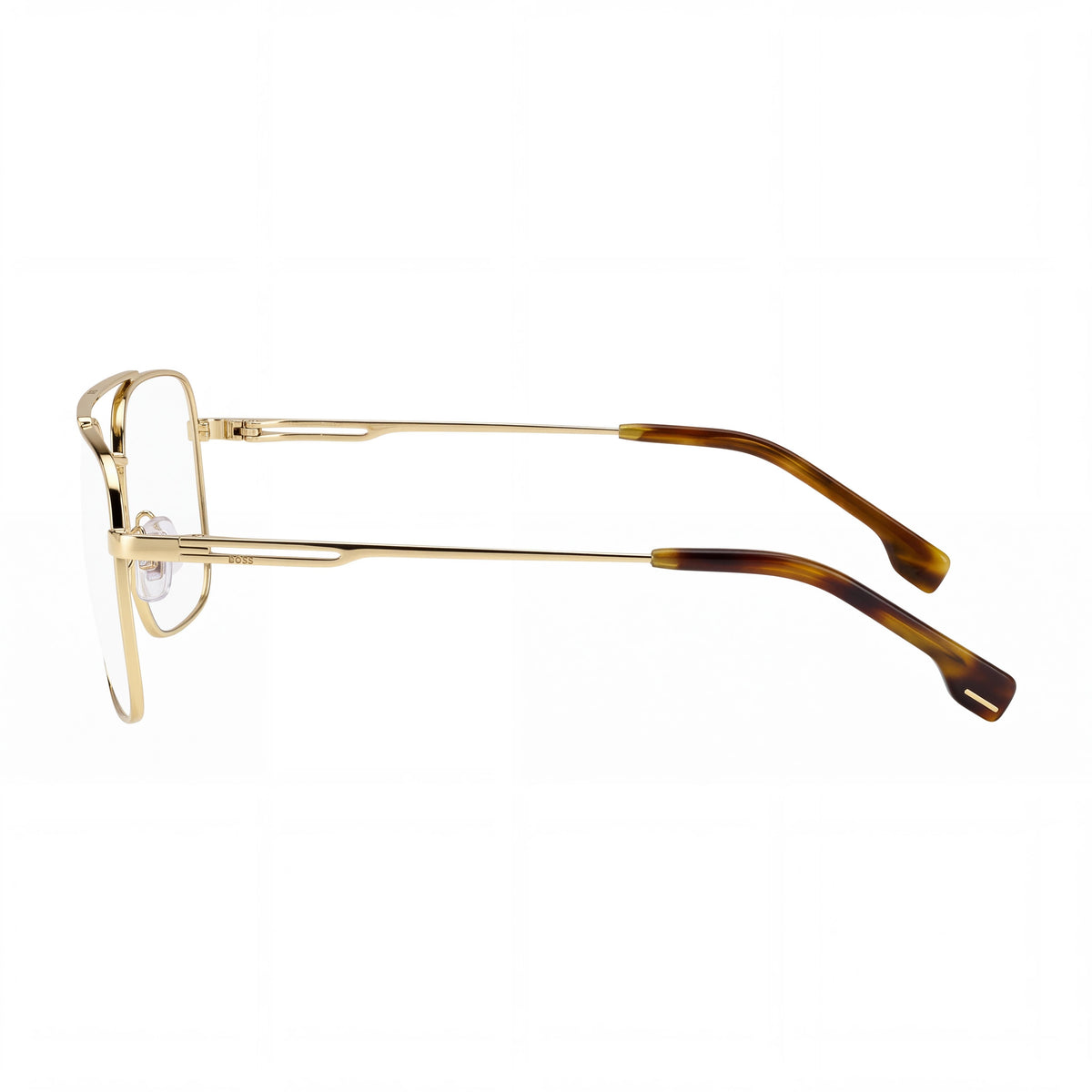 Gafas BOSS Audio Systems 1328 de estilo moderno unisex con montura de metal dorado y lentes de policarbonato, ancho de lente de 57 mm, Photo 3