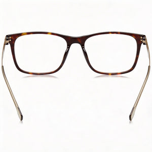 Hugo Boss 1343/F Rectangle Eyeglasses Unisex — side view, Havana Plastic temples