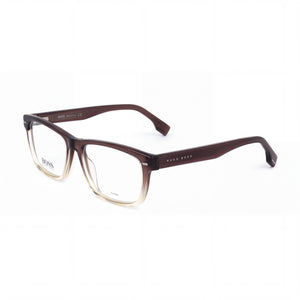 Hugo Boss 1354/U Brown Rectangle Eyeglasses for Men, Plastic frame
