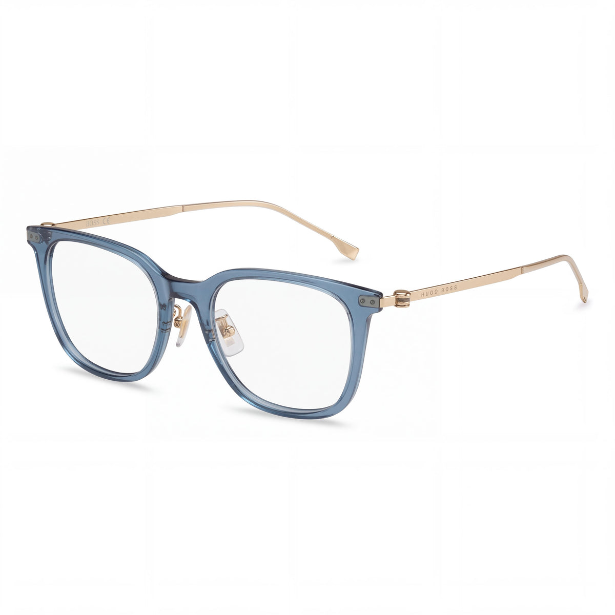 Hugo Boss Boss 1360/f Blue Rectangle Eyeglasses Unisex, 52mm, Photo 1