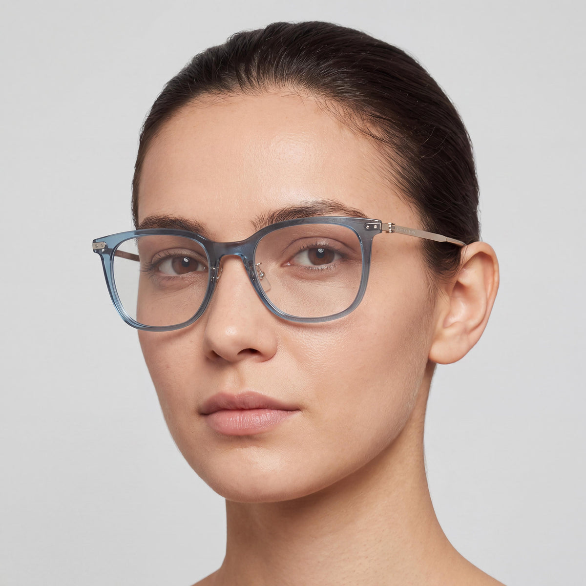 Hugo Boss Boss 1360/f Blue Rectangle Eyeglasses Unisex, 52mm, Photo 4