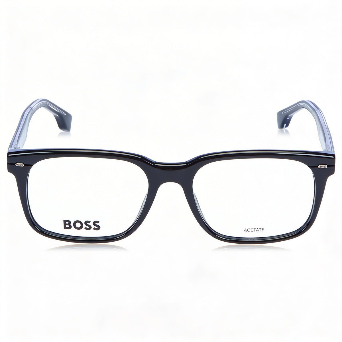 Hugo Boss 1383 Black Square Eyeglasses Unisex, Acetate 53mm, Photo 2