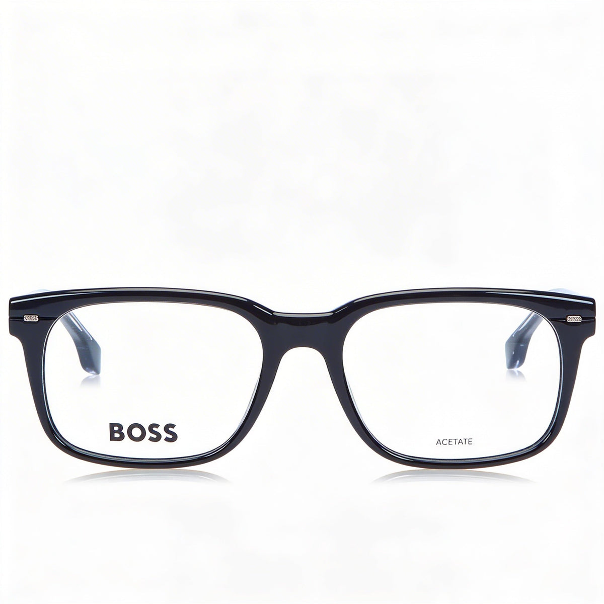 Hugo Boss 1383 Black Square Eyeglasses Unisex, Acetate 53mm, Photo 3