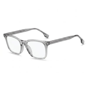 Hugo Boss 1403/F Gray Square Eyeglasses Unisex, Acetate frame