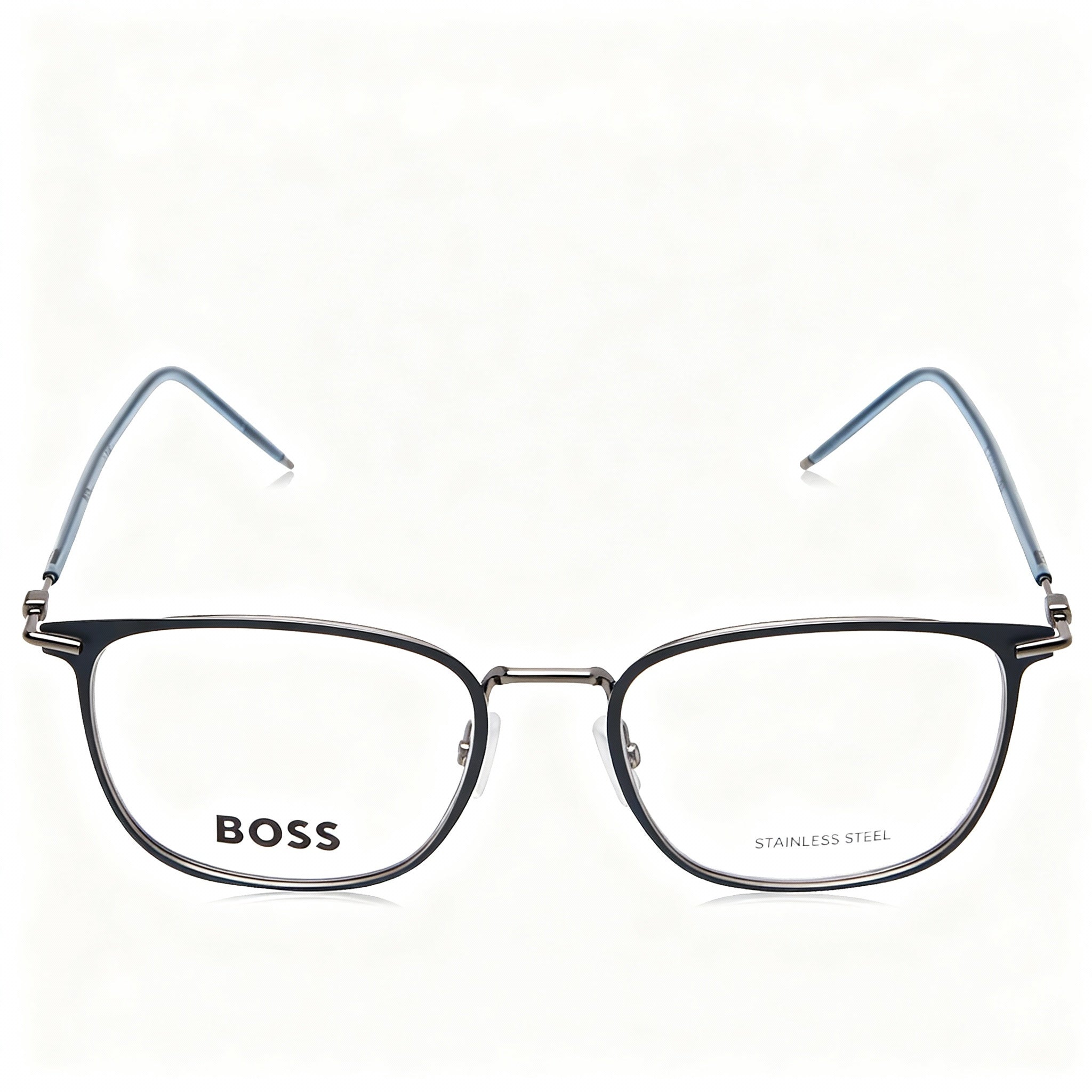 Hugo Boss 1431 Blue Ruthenium Rectangle Unisex Eyeglasses, Photo 2